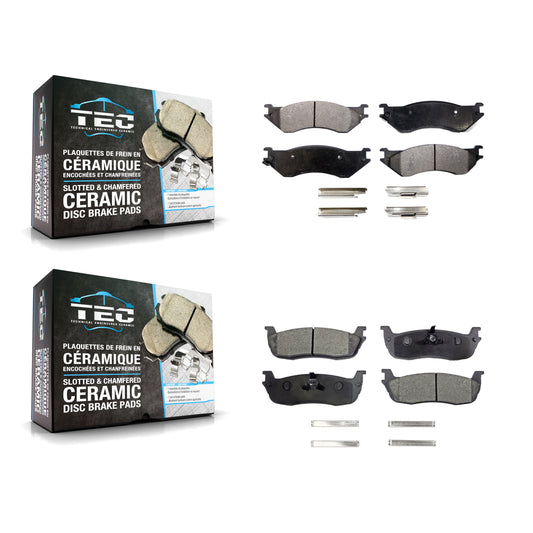 [Avant + Arrière] Kit de plaquette (céramique) de frein pour Ford F-150 Expedition F-250 HD Lincoln Navigator Heritage KTC-100368