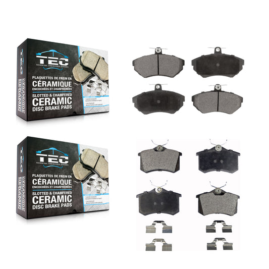 [Avant + Arrière] Kit de plaquette (céramique) de frein pour Volkswagen Golf Passat KTC-100369