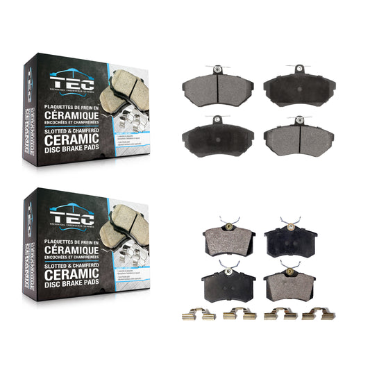 [Avant + Arrière] Kit de plaquette (céramique) de frein pour 1999-2002 Volkswagen Cabrio KTC-100370