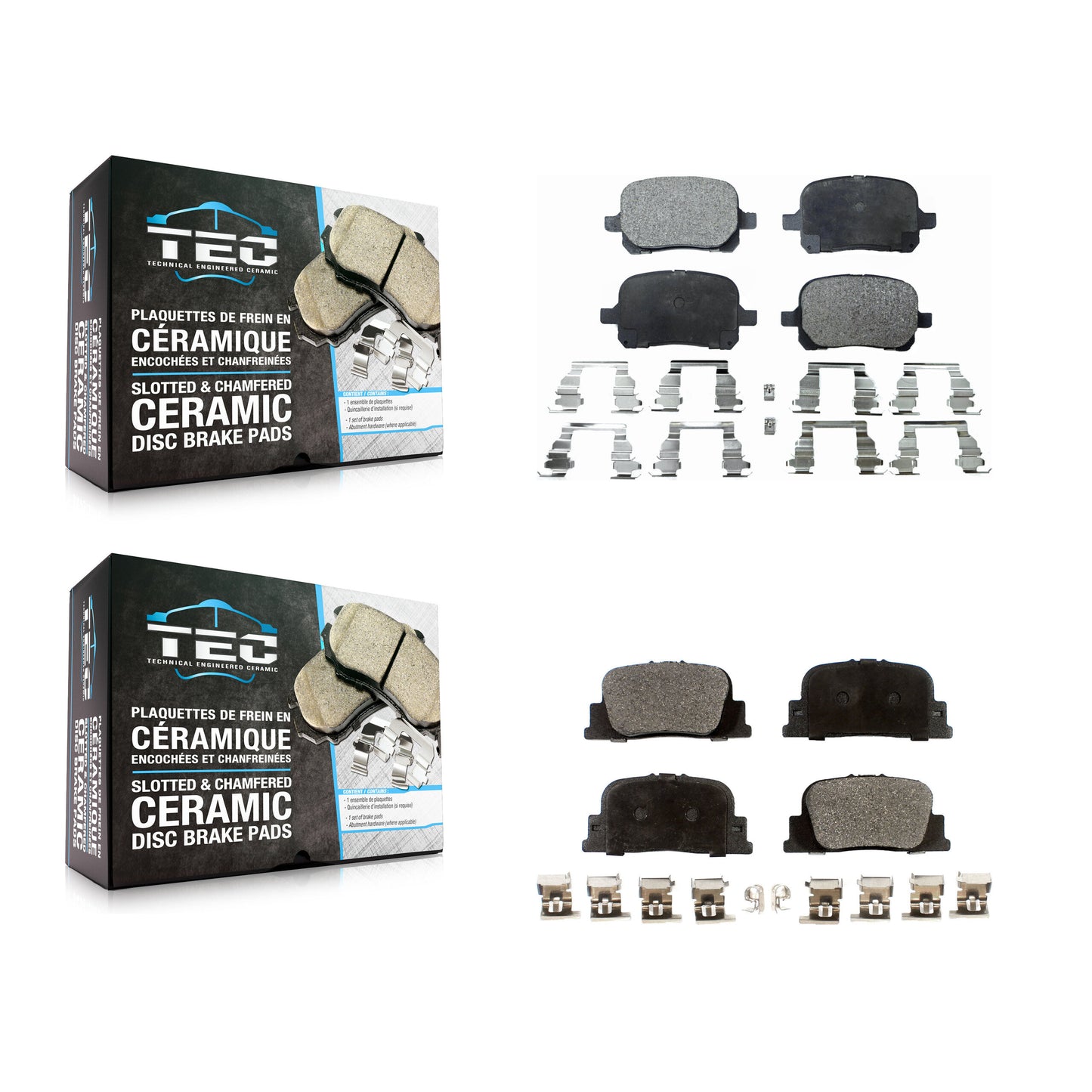 [Avant + Arrière] Kit de plaquette (céramique) de frein pour Toyota Camry Lexus ES300 KTC-100373