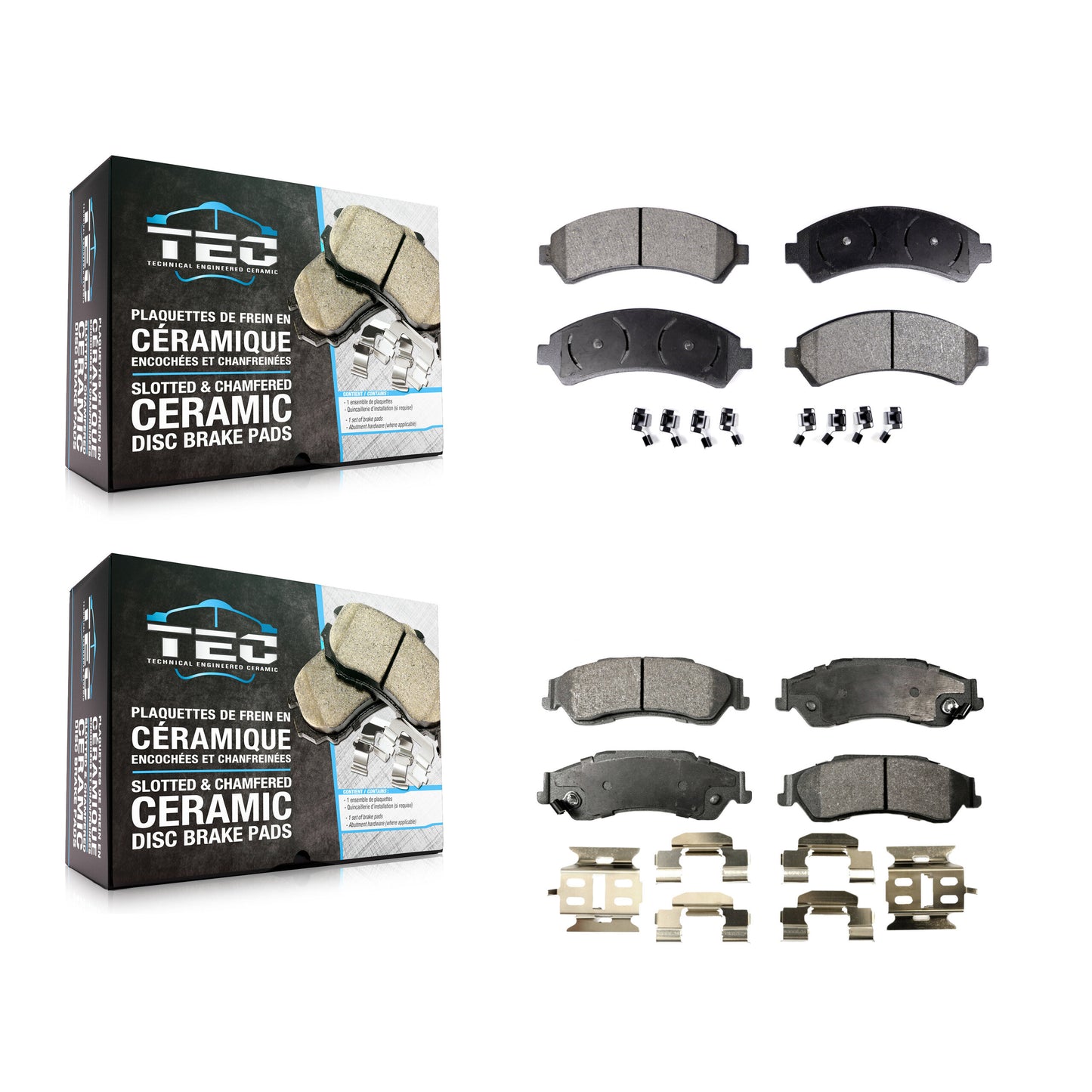[Avant + Arrière] Kit de plaquette (céramique) de frein pour Chevrolet S10 Blazer GMC Sonoma Jimmy Oldsmobile Bravada Isuzu Hombre KTC-100378