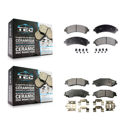 [Avant + Arrière] Kit de plaquette (céramique) de frein pour Chevrolet S10 Blazer GMC Sonoma Jimmy Oldsmobile Bravada Isuzu Hombre KTC-100378