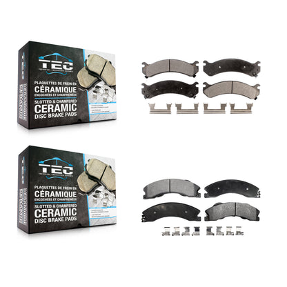 [Avant + Arrière] Kit de plaquette (céramique) de frein pour Chevrolet Express 3500 GMC Savana 4500 KTC-100387