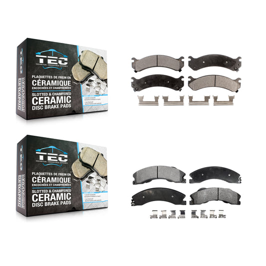 [Avant + Arrière] Kit de plaquette (céramique) de frein pour Chevrolet Express 3500 GMC Savana 4500 KTC-100387