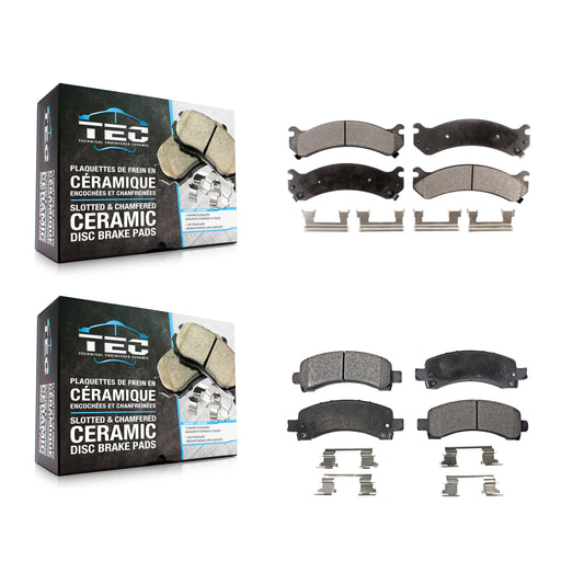 [Avant + Arrière] Kit de plaquette (céramique) de frein pour Chevrolet Express 3500 2500 GMC Savana 4500 KTC-100390