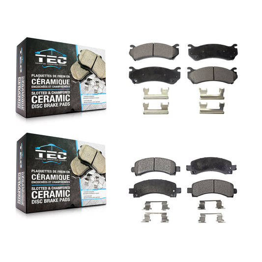 [Avant + Arrière] Kit de plaquette (céramique) de frein pour 2003-2005 Chevrolet Express 2500 GMC Savana KTC-100394