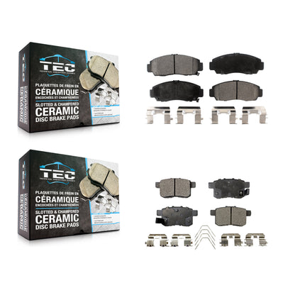 [Avant + Arrière] Kit de plaquette (céramique) de frein pour Honda Accord Acura TSX KTC-100396