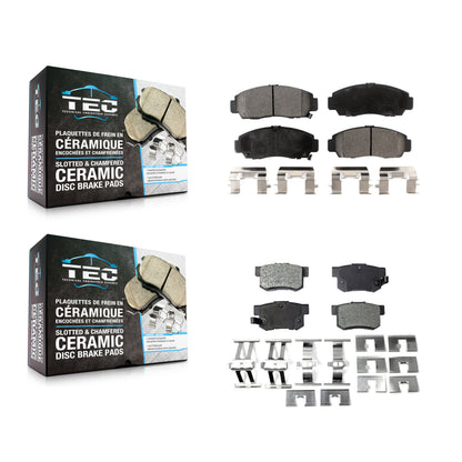 [Avant + Arrière] Kit de plaquette (céramique) de frein pour Honda Accord Acura TL TSX RL CL KTC-100397