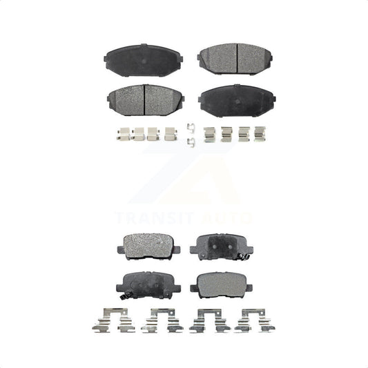 [Avant + Arrière] Kit de plaquette (céramique) de frein pour Honda Odyssey Acura MDX KTC-100399 par TEC