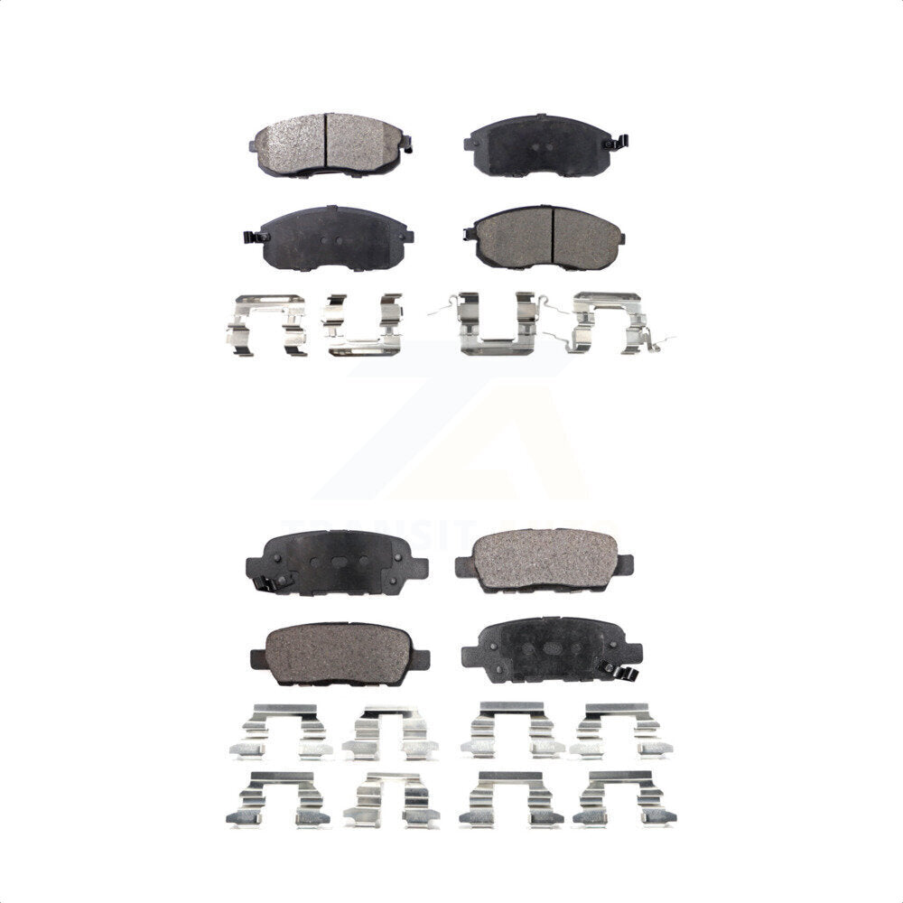 [Avant + Arrière] Kit de plaquette (céramique) de frein pour Nissan Altima Sentra Juke Infiniti G35 350Z INFINITI KTC-100406 par TEC