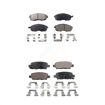 [Avant + Arrière] Kit de plaquette (céramique) de frein pour Nissan Altima Sentra Juke Infiniti G35 350Z INFINITI KTC-100406 par TEC