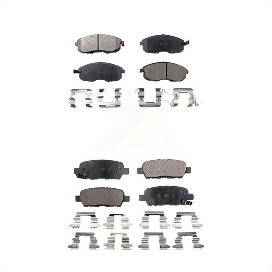 [Avant + Arrière] Kit de plaquette (céramique) de frein pour Nissan Altima Sentra Juke Infiniti G35 350Z INFINITI KTC-100406 par TEC