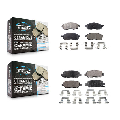 [Avant + Arrière] Kit de plaquette (céramique) de frein pour Nissan Altima Sentra Juke Infiniti G35 350Z INFINITI KTC-100406