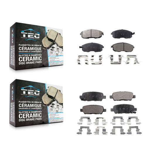 [Avant + Arrière] Kit de plaquette (céramique) de frein pour Nissan Altima Sentra Juke Infiniti G35 350Z INFINITI KTC-100406