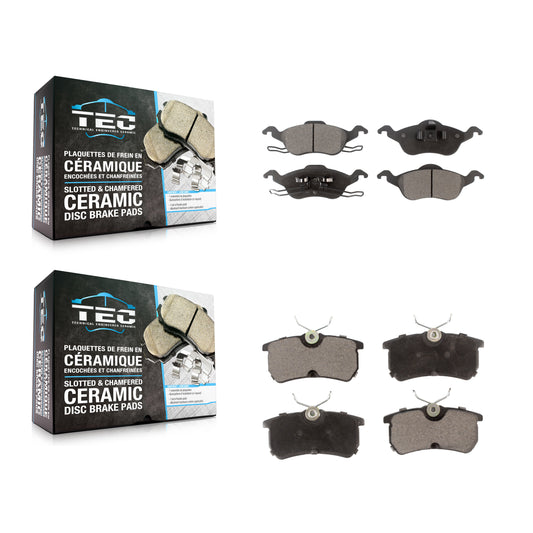 [Avant + Arrière] Kit de plaquette (céramique) de frein pour Ford Focus KTC-100407