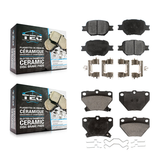 [Avant + Arrière] Kit de plaquette (céramique) de frein pour Toyota Celica KTC-100408