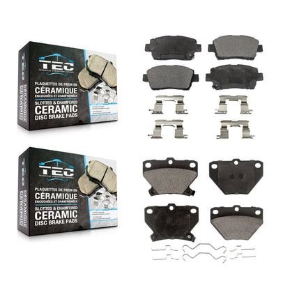 [Avant + Arrière] Kit de plaquette (céramique) de frein pour 2000 Toyota Celica GT KTC-100411