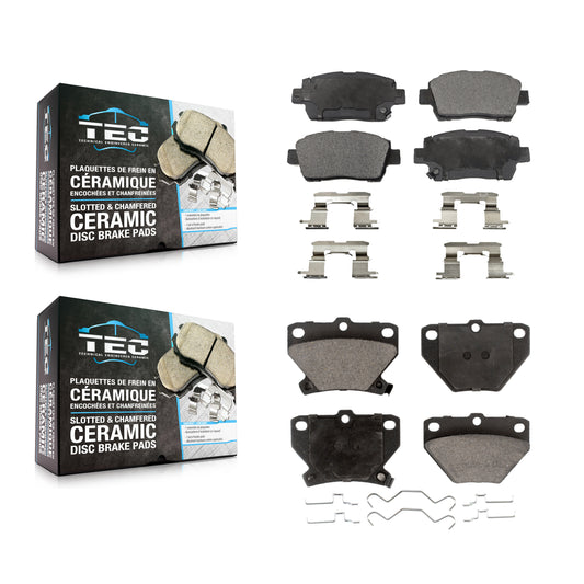 [Avant + Arrière] Kit de plaquette (céramique) de frein pour 2000 Toyota Celica GT KTC-100411