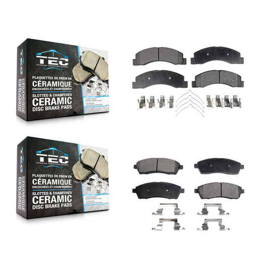 [Avant + Arrière] Kit de plaquette (céramique) de frein pour Ford F-250 Super Duty F-350 Excursion KTC-100412