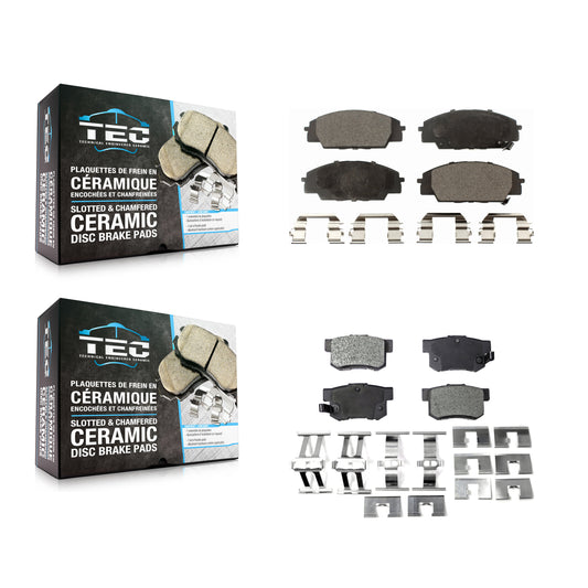 [Avant + Arrière] Kit de plaquette (céramique) de frein pour Honda Civic Acura RSX S2000 CSX KTC-100413