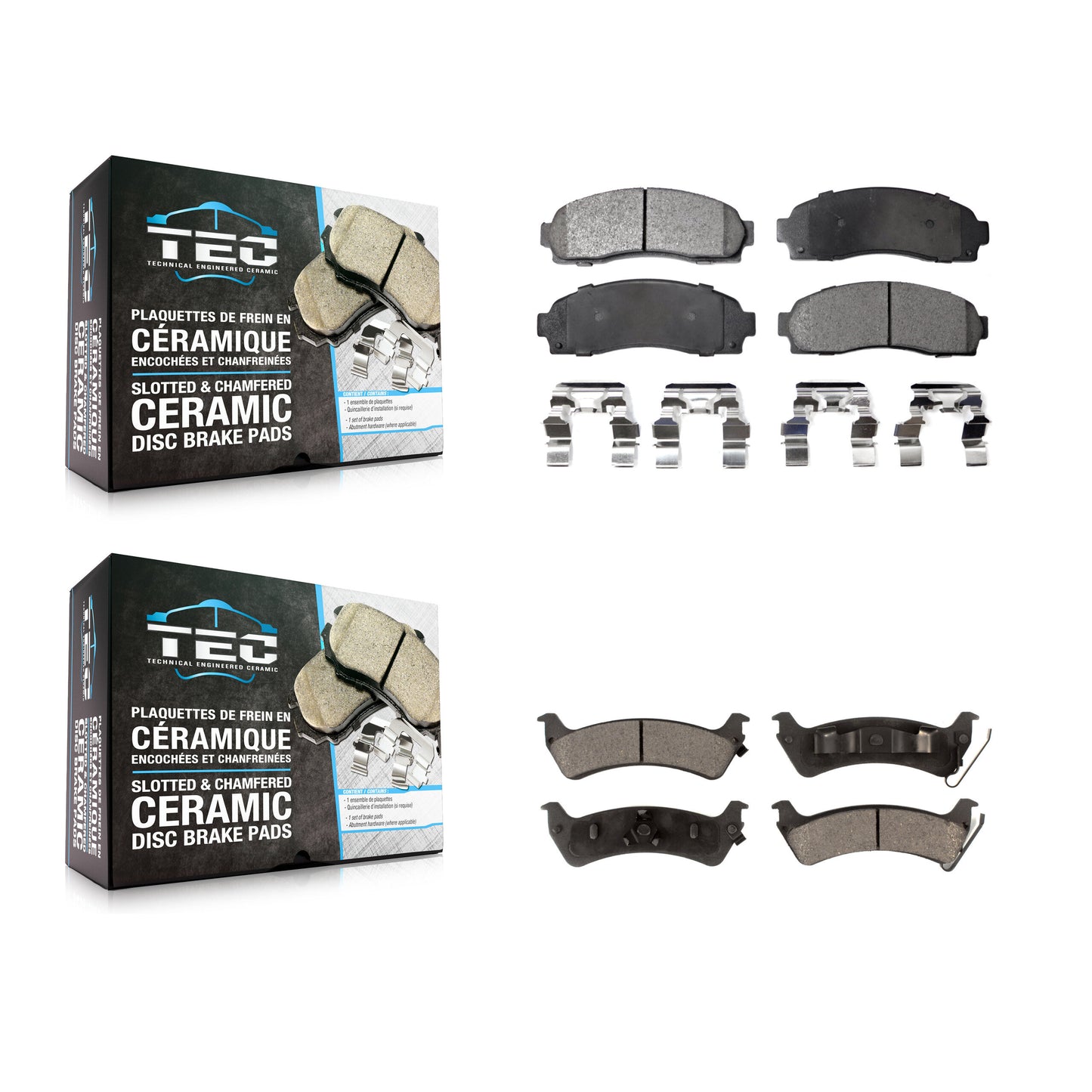 [Avant + Arrière] Kit de plaquette (céramique) de frein pour Ford Explorer Sport Trac KTC-100414