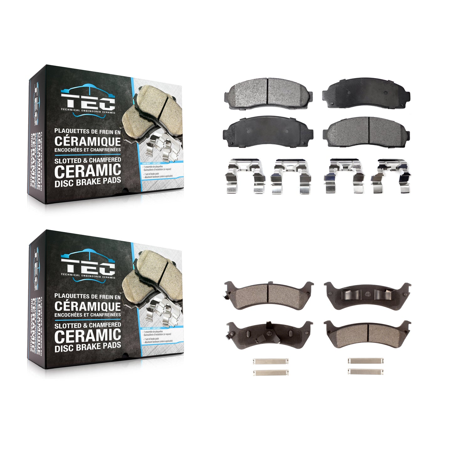 [Avant + Arrière] Kit de plaquette (céramique) de frein pour 2001 Ford Explorer Sport KTC-100415