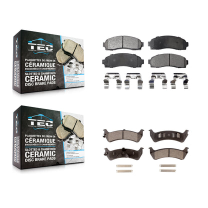 [Avant + Arrière] Kit de plaquette (céramique) de frein pour 2001 Ford Explorer Sport KTC-100415
