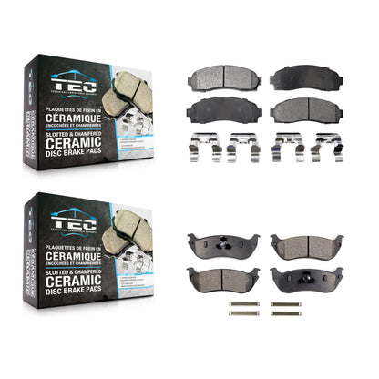 [Avant + Arrière] Kit de plaquette (céramique) de frein pour Ford Explorer Mercury Mountaineer KTC-100416