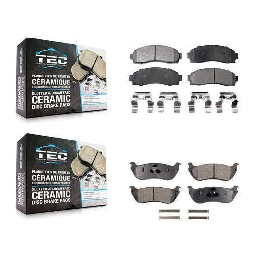 [Avant + Arrière] Kit de plaquette (céramique) de frein pour Ford Explorer Mercury Mountaineer KTC-100416