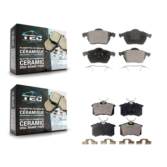 [Avant + Arrière] Kit de plaquette (céramique) de frein pour Volkswagen Passat Audi A4 Quattro A6 S6 KTC-100421