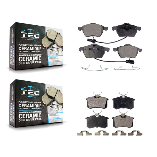 [Avant + Arrière] Kit de plaquette (céramique) de frein pour Volkswagen Passat Audi A4 Quattro A6 S6 KTC-100425