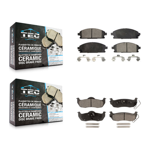 [Avant + Arrière] Kit de plaquette (céramique) de frein pour 2004 Nissan Pathfinder KTC-100433