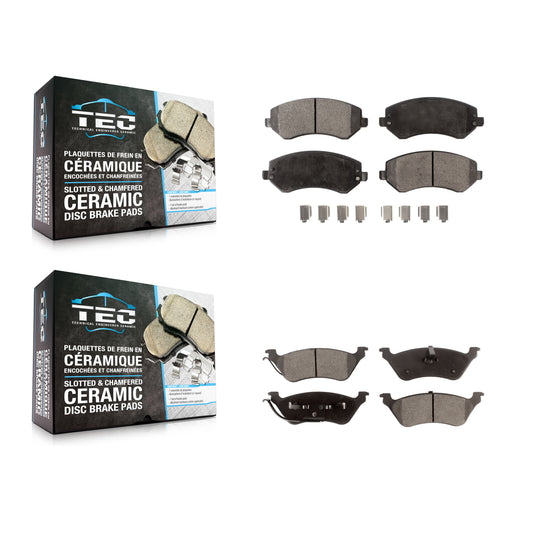 [Avant + Arrière] Kit de plaquette (céramique) de frein pour Dodge Grand Caravan Chrysler Town & Country Voyager KTC-100436