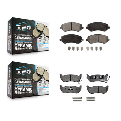 [Avant + Arrière] Kit de plaquette (céramique) de frein pour 2003-2007 Jeep Liberty KTC-100437