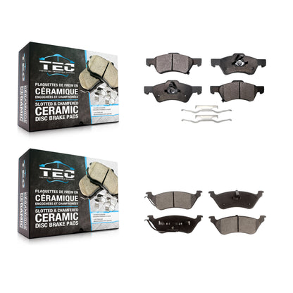 [Avant + Arrière] Kit de plaquette (céramique) de frein pour Dodge Grand Caravan Chrysler Town & Country Voyager KTC-100438