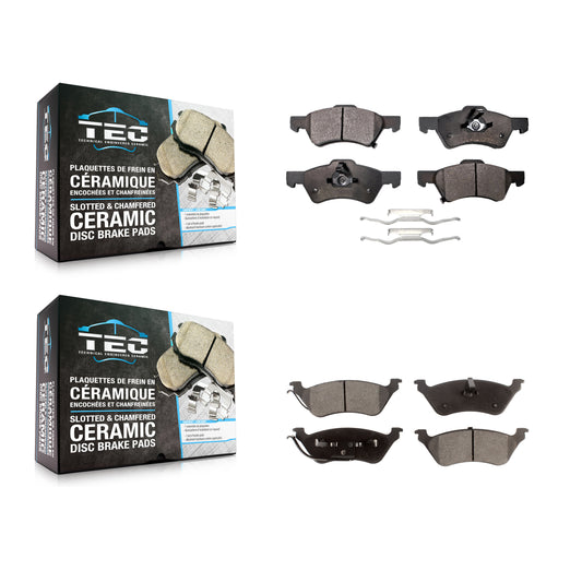 [Avant + Arrière] Kit de plaquette (céramique) de frein pour Dodge Grand Caravan Chrysler Town & Country Voyager KTC-100438
