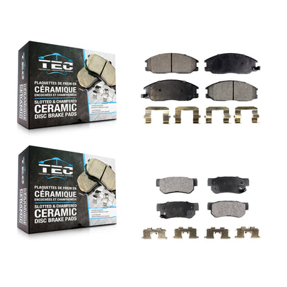 [Avant + Arrière] Kit de plaquette (céramique) de frein pour Hyundai Santa Fe XG350 Kia Amanti XG300 KTC-100439