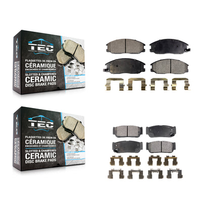 [Avant + Arrière] Kit de plaquette (céramique) de frein pour 2003-2009 Kia Sorento KTC-100440