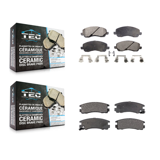[Avant + Arrière] Kit de plaquette (céramique) de frein pour Mitsubishi Galant Eclipse Chrysler Sebring Dodge Stratus KTC-100443