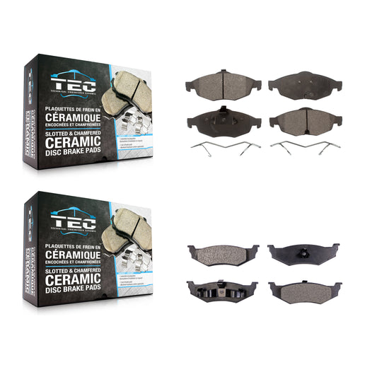 [Avant + Arrière] Kit de plaquette (céramique) de frein pour Chrysler Sebring Dodge Stratus KTC-100446
