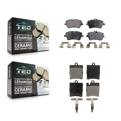 [Avant + Arrière] Kit de plaquette (céramique) de frein pour Mercedes-Benz C240 CLK350 C320 C280 CLK320 C350 KTC-100448
