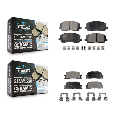 [Avant + Arrière] Kit de plaquette (céramique) de frein pour 2001-2003 Toyota Highlander KTC-100450