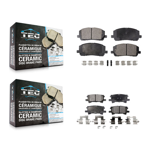 [Avant + Arrière] Kit de plaquette (céramique) de frein pour Toyota Highlander KTC-100451
