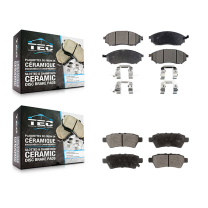 [Avant + Arrière] Kit de plaquette (céramique) de frein pour 2008-2012 Nissan Pathfinder 5.6L KTC-100452