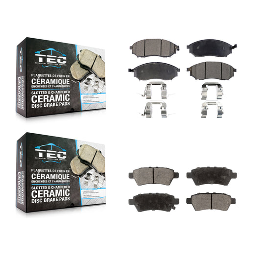 [Avant + Arrière] Kit de plaquette (céramique) de frein pour 2008-2012 Nissan Pathfinder 5.6L KTC-100452