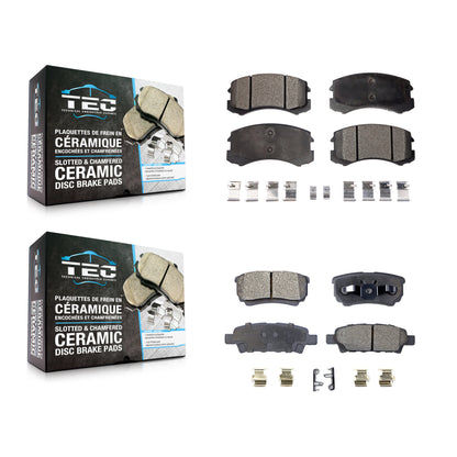 [Avant + Arrière] Kit de plaquette (céramique) de frein pour 2007 Mitsubishi Lancer KTC-100456