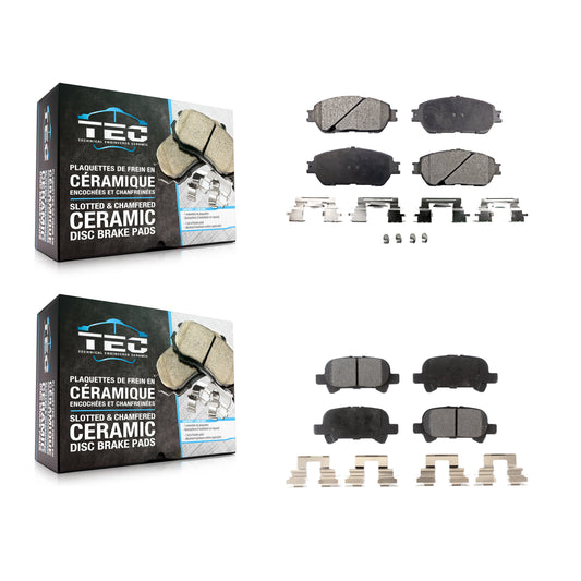 [Avant + Arrière] Kit de plaquette (céramique) de frein pour Toyota Camry Avalon Solara KTC-100457