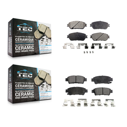 [Avant + Arrière] Kit de plaquette (céramique) de frein pour 2004-2010 Toyota Sienna KTC-100459