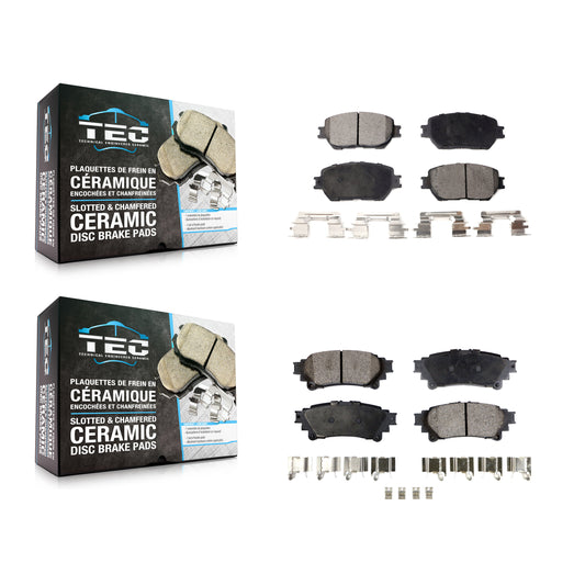 [Avant + Arrière] Kit de plaquette (céramique) de frein pour 2014 Lexus IS250 C F Sport KTC-100461