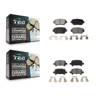 [Avant + Arrière] Kit de plaquette (céramique) de frein pour Toyota Camry Vehicles Manufactured In USA KTC-100462